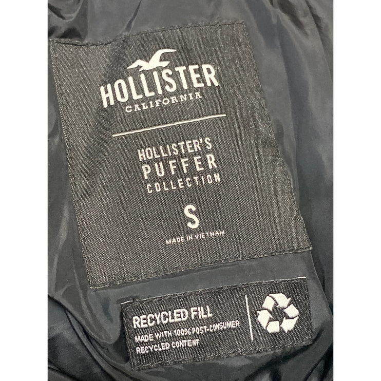 Hollister Women's Black Full Zip Snap Long Sleeve Puffer Coat Jacket Size S
