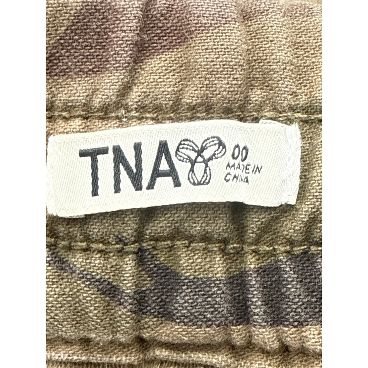 Aritzia TNA Camo Camouflage Army Military Mid Rise Jogger Trousers Pants Size 0