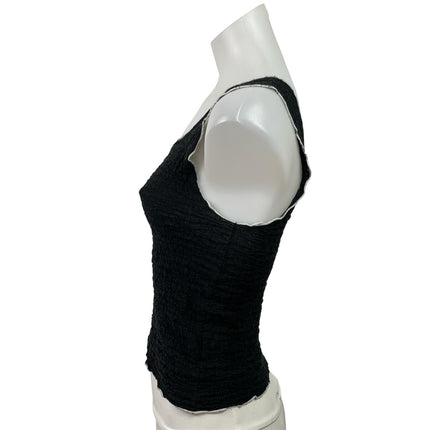 Oak + Fort Black Sleeveless Scoop Neck Cami Camisole Cropped Tank Top Size M