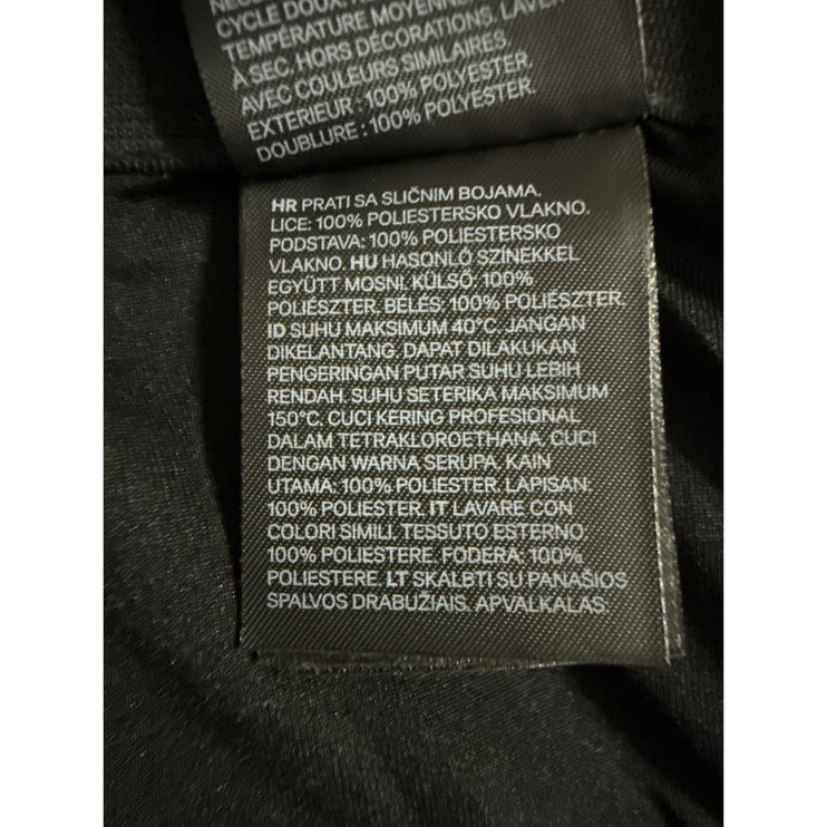 H&M Women's Black High Waisted Textured Zip Casual Pencil Mini Skirt Size 6