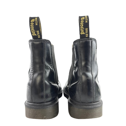 Dr. Martens 2976 Smooth Leather Black Round Toe Slip On Chelsea Boots M-6 W-7