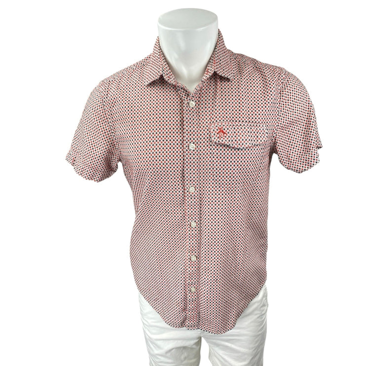 Penguin by Munsingwear Men’s Multicolor Short Sleeve Button Down Shirt Top Sz M