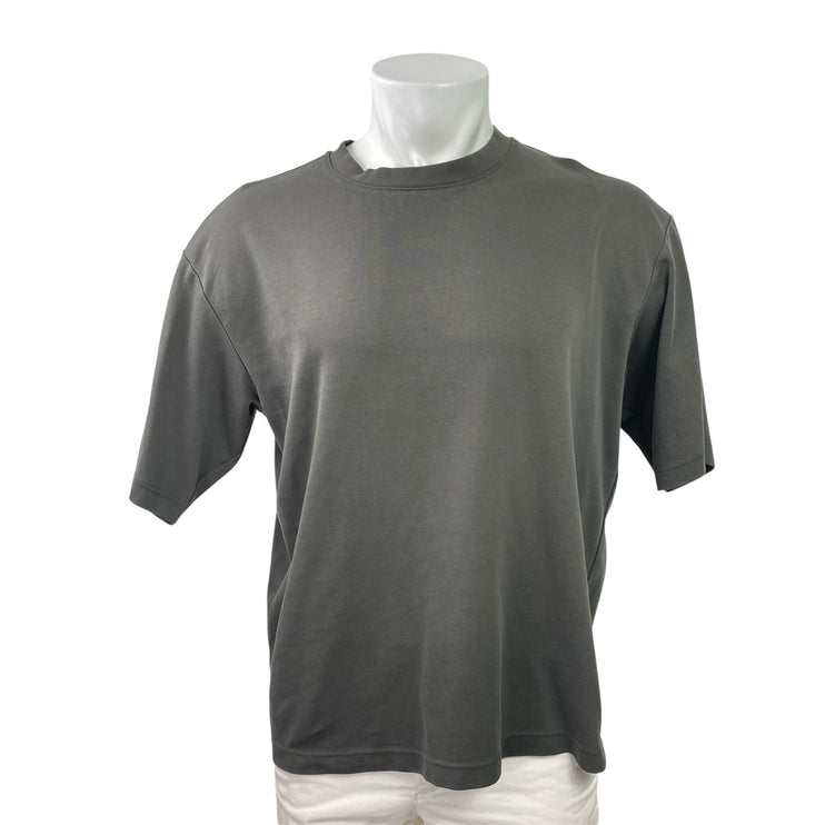 Uniqlo Airism Men's Gray Oversized Short Sleeve Crewneck T Shirt Tee Top Size L