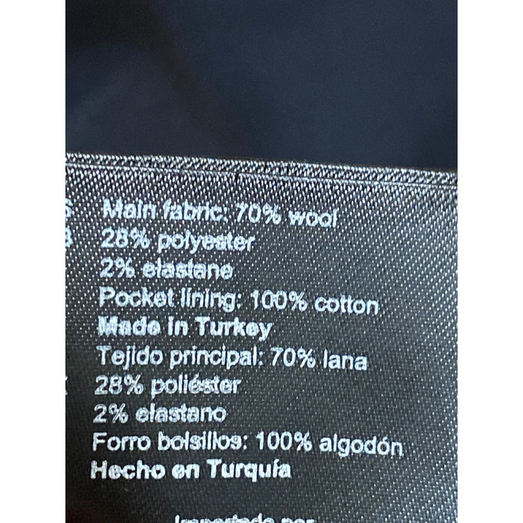 Sandro Men's Navy Blue Wool Drawstring Chino Khaki Bermuda Sweat Shorts Size 40