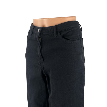 Aritzia Wilfred Free Women Black High Rise Straight Leg Loose Denim Jeans Size 4