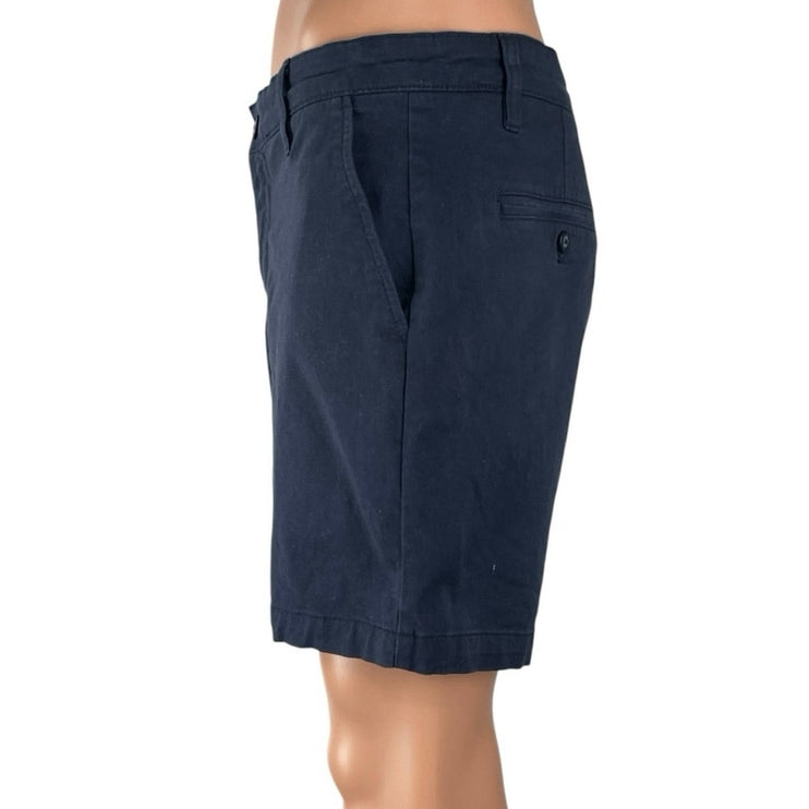 Nautica The Deck Men's Blue High Rise Classic Stretch Chino Bermuda Shorts 32