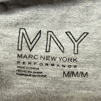 Marc New York Men's Gray Black Long Sleeve Hoodie Hooded Sweatshirt Top Size M