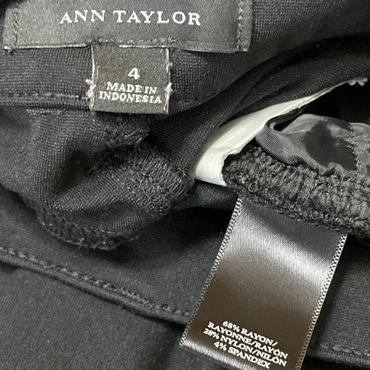 Ann Taylor Women's Black Low Rise Slim Fit Skinny Leg Denim Jeans Pants Size 4