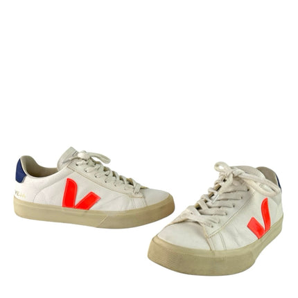 Veja Campo Women's White Leather Low Top Lace Up Athletic Sneakers Shoes Size 8