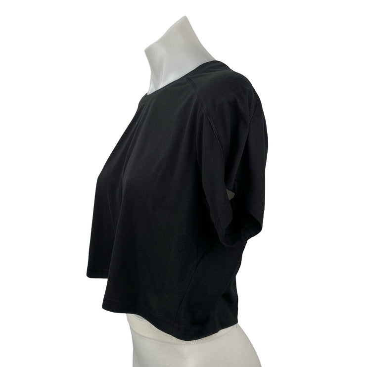 Adidas Essentials Women's Yoga Gym Athletic Activewear Crop Tee T-Shirt Top Sz L