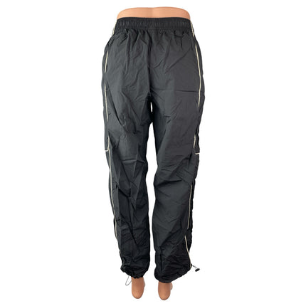 Urban Outfitters BDG Black Cargo Parachute Athletic Activewear Trousers Pants XS