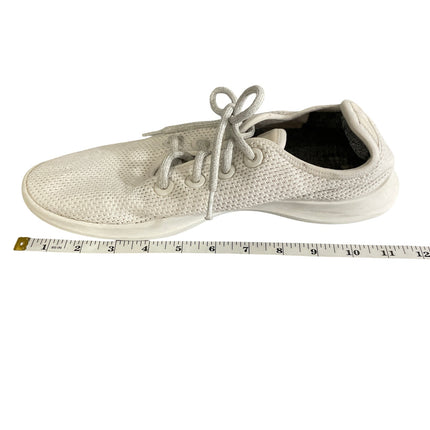 Allbirds Tree Runner Off White Lace Up Athletic Running Sneakers Shoes Size 12in