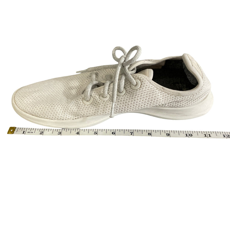 Allbirds Tree Runner Off White Lace Up Athletic Running Sneakers Shoes Size 12in