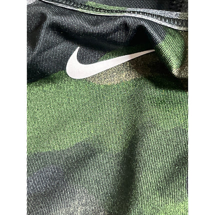 Nike Dri Fit Women's Green Camo Racerback Athletic Sports Bra Crop Top Size M