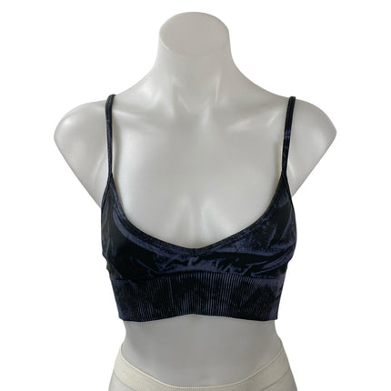 Lululemon Women's Black Yoga Workout Running Athletic Sports Bra Crop Top Size 4
