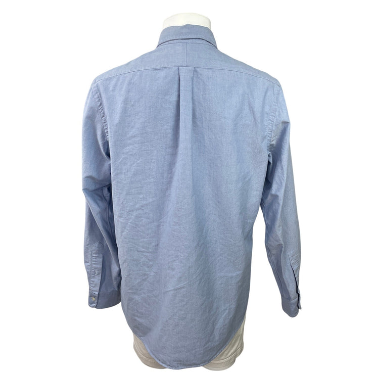 Polo Ralph Lauren Men Blue Classic Fit Long Sleeve Button Down Shirt Top Size XL
