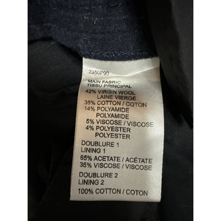 Carven Men's Blue Pinstriped Straight Leg Slim Fit Trousers Suit Dress Pants 38