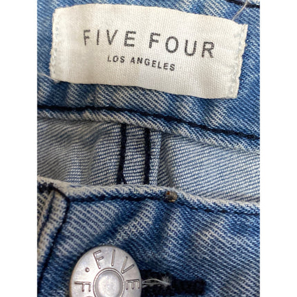 Five Four LA Women's Blue High Rise Light Wash Straight Leg Denim Jeans Size 33
