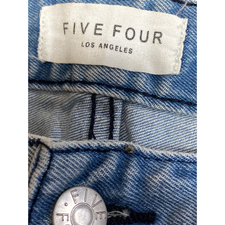Five Four LA Women's Blue High Rise Light Wash Straight Leg Denim Jeans Size 33