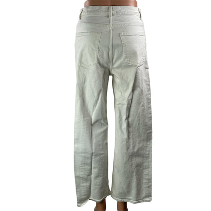 & Other Stories Women's White High Rise Relaxed Wide Leg Denim Jeans Pants Sz 28