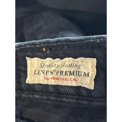 Levi's Women's Black High Rise Loose Fit Ribcage Straight Denim Jeans Pants 25