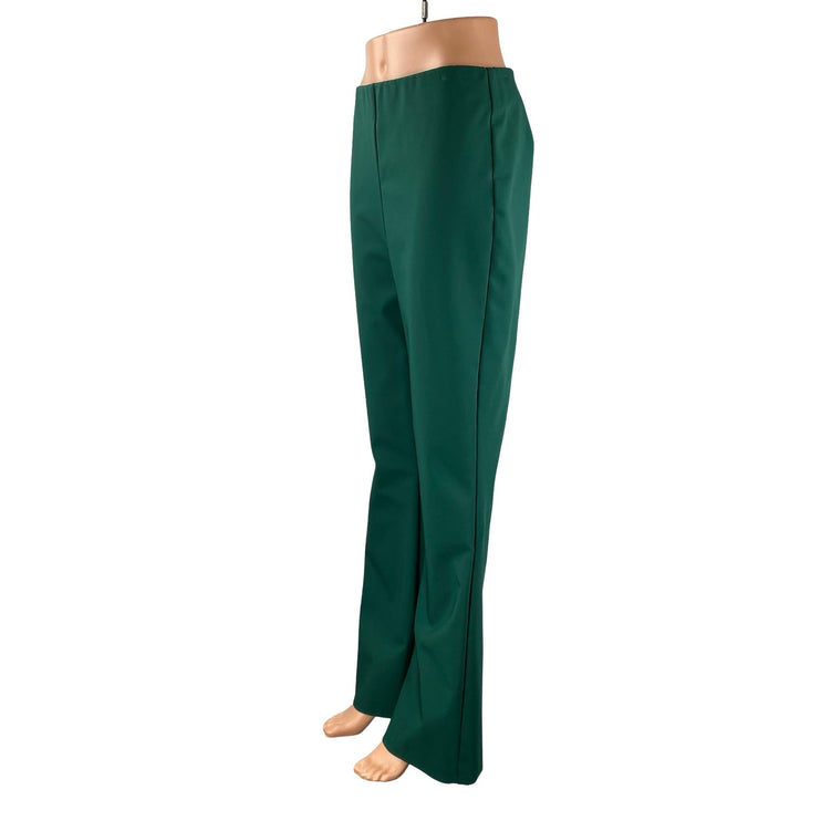 Rachel Zoe Women's Green High Rise Bootcut Flare Wide Leg Trousers Dress Pants 8