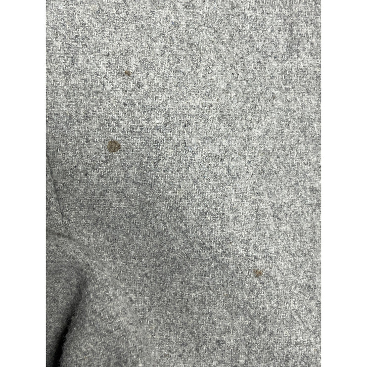 Hollister Women's Gray Long Sleeve Button Longline Trench Coat Jacket Size L