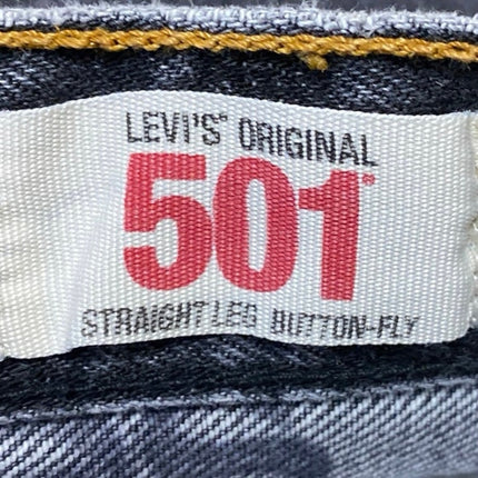 Levi's 501 Women's Black Button Fly High Waisted Cut Off Denim Jean Shorts Sz 38