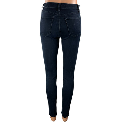 J. Brand Women's Black Dark Wash High Waisted Slim Skinny Denim Jeans Pants 26