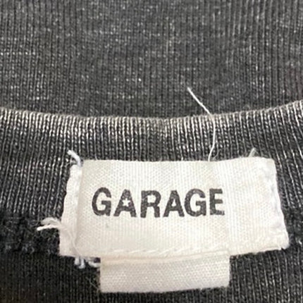 Garage Womens Black Tour NYC 77 Graphic Print Crew Neck Tank Crop Top Size M