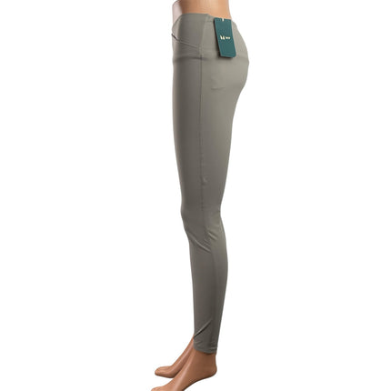 NEW MP Tempo Womens Gray Mid Rise Skinny Activewear Workout Leggings Pants Sz M