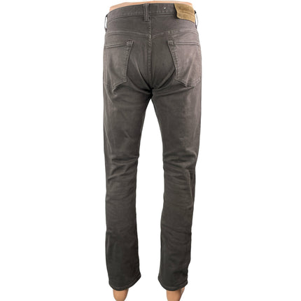 Todd Snyder Men's Dark Gray Mid Rise Slim Fit Straight Denim Jeans Size 28x32