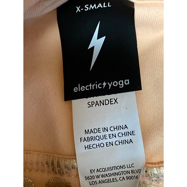 NEW Electric Yoga Independence Cheetah Metallic Athletic Sports Bra Tank Top XS