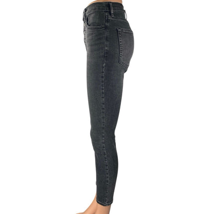 Everlane Women's Black Wash Button Fly High Rise Skinny Leg Denim Jeans Pants 27