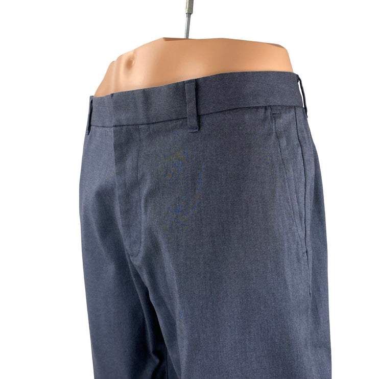 Bonobos Monday Men's Navy Blue Straight Mid Rise Dress Trousers Pants Size 35