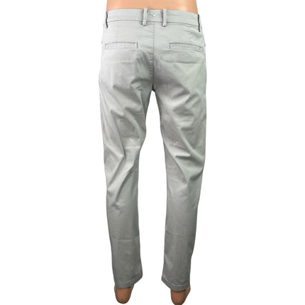 Birddogs Boom For Your Boomstick Men's Gray Slim Tapered Chino Khaki Pants 34x32