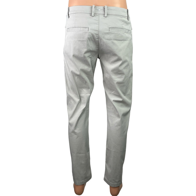 Birddogs Boom For Your Boomstick Men's Gray Slim Tapered Chino Khaki Pants 34x32