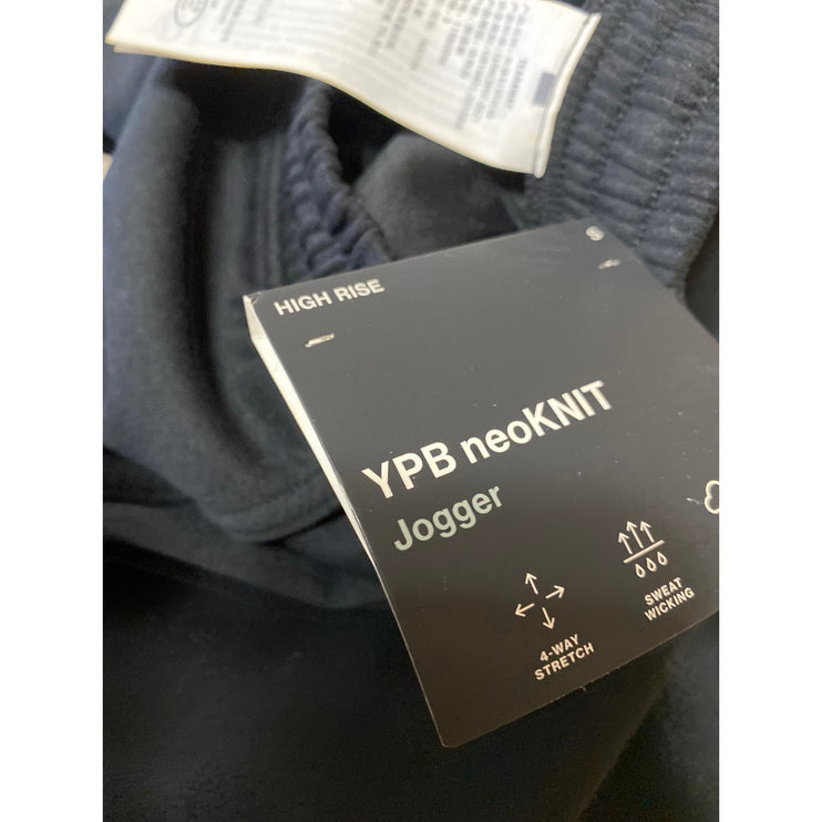 NEW YPB Your Personal Best Black NeoKnit High Rise Cargo Jogger Sweat Pants S