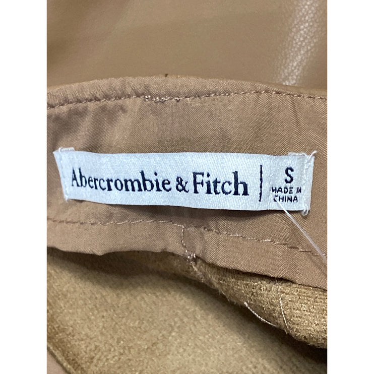 NEW Abercrombie & Fitch Tan Khaki High Waisted Wrap Skirt Skort Shorts Size S