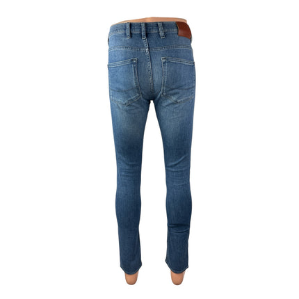Ted Baker London Men's Medium Blue Wash High Waisted Skinny Denim Jeans Pants 28