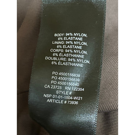 Aritzia Babaton Women's Brown Long Sleeve Square Neck Thong Bodysuit Size M