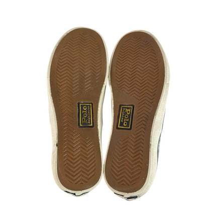 Polo Ralph Lauren Keaton Multicolor Plaid Slip On Round Toe Sneakers Shoes Sz 11