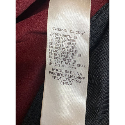 Diesel Men's Red Black Colorblock Full Zip Embroidered Bomber Coat Jacket Size M