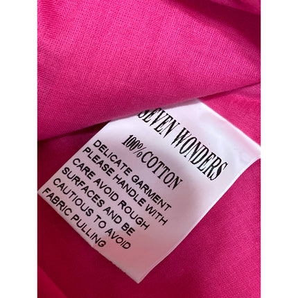 NEW Seven Wonders Chiara Women's Pink Elastic Waist Mini A-Line Skirt Size L