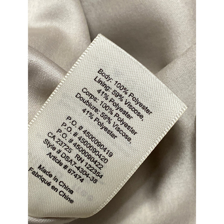 Aritzia Wilfred Cream Faux Fur Robe Collar Long Sleeve Cardigan Coat Jacket Sz S