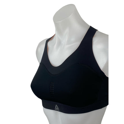 Reebok Pure Move Black Sleeveless Yoga Gym Athletic Activewear Sports Bra Top S