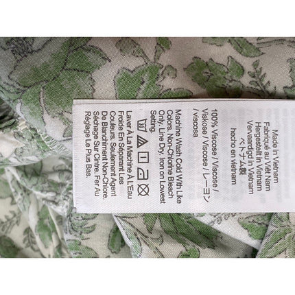 J.Crew Women's Green Floral Ruffle Sleeveless Cami Tank A Line Maxi Dress Size S