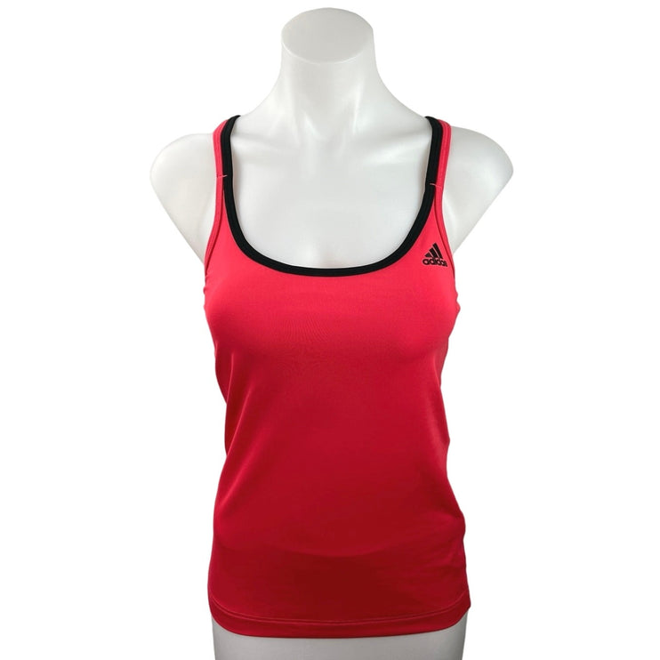 Adidas Climalite Red Racerback Scoop Neck Sleeveless Activewear Tank Top Size S