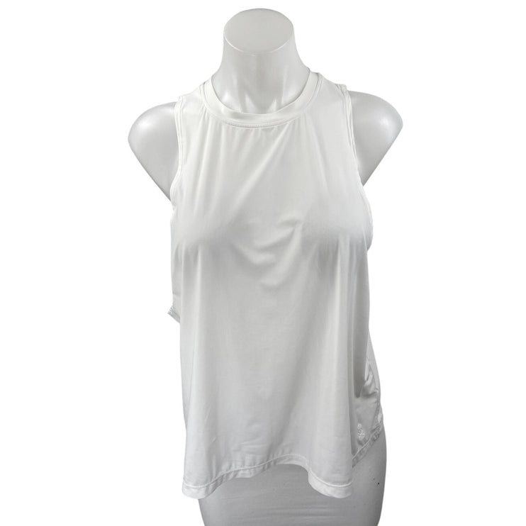 Soulcycle Women's White Sleeveless Activewear Training Muscle Tee Tank Top Sz M