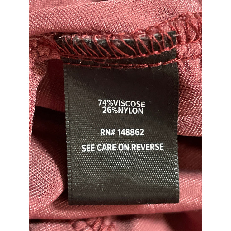 Torrid Harper Women Red Velvet Velour V Neck Long Sleeve Shirt Blouse Top Sz 3X